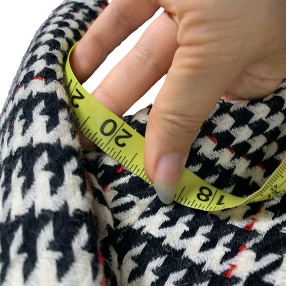 Vintage Coventry Row Black White Houndstooth Wool Blazer Pencil Skirt Set Medium - Picture 9 of 13